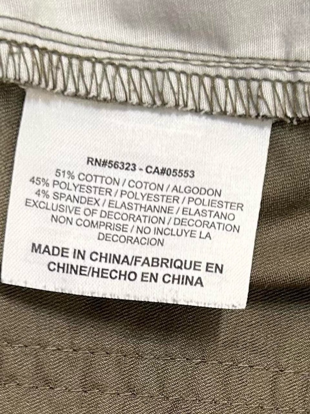 Nike Olive Green Golf Cargo Utility Skirt with Orange Stitching Detail Size 10/M - Picture 6 of 6